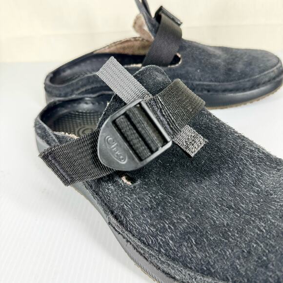 CHACO Black Suede Paonia Clog Men's 7/Women's 9 Casual Gorpcore Outdoor Granola - Picture 9 of 10